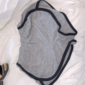 Gray and Black Sweatshorts